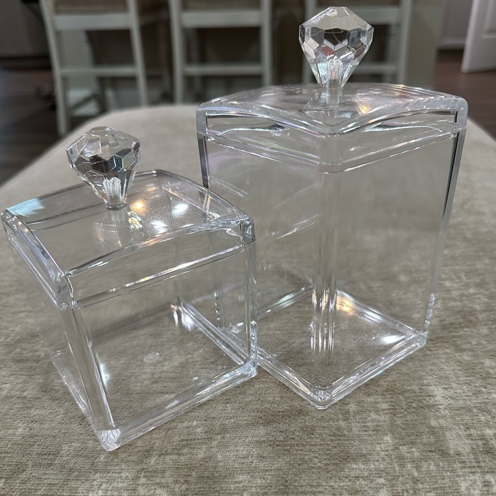 Acrylic Lidded Containers (2)